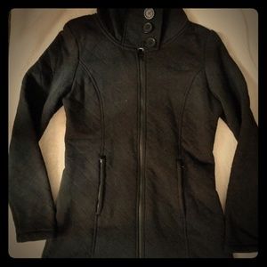 NWOT NorthFace Black Hip length fleece lined coat